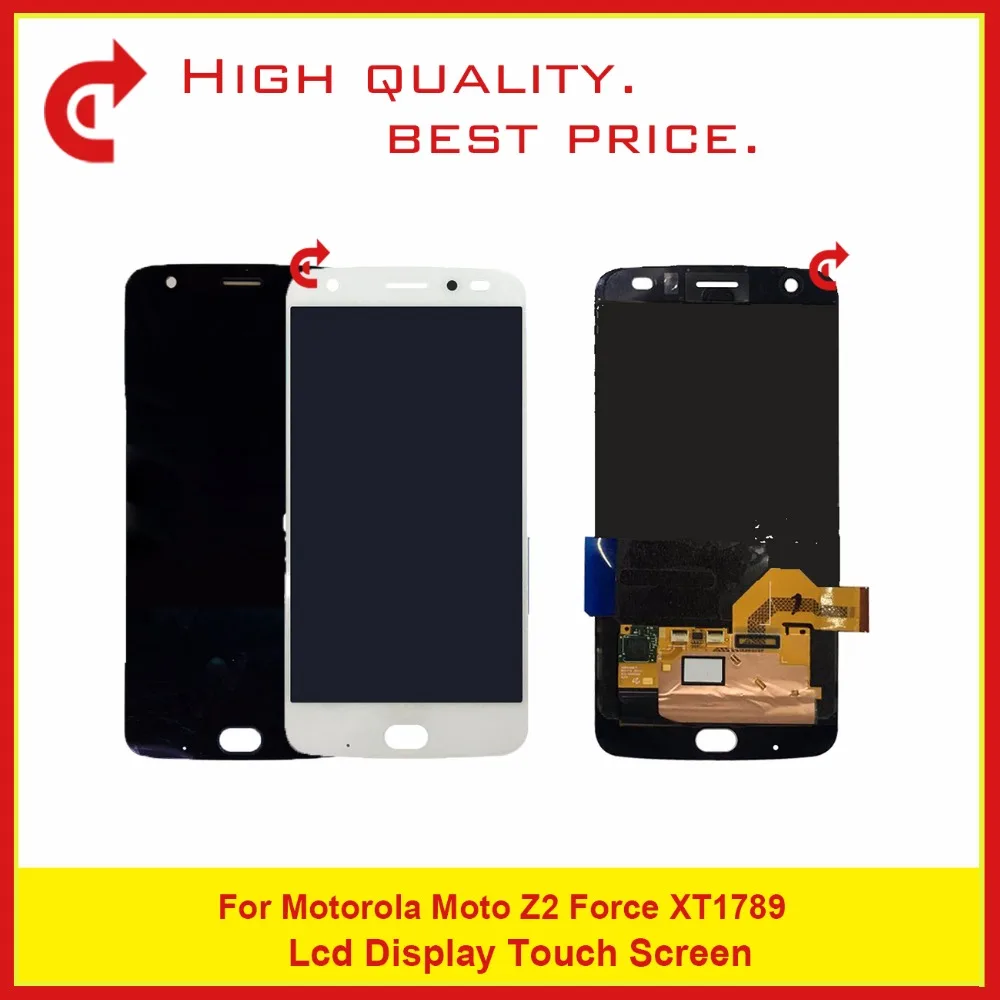 

5Pcs/lot High Quality 5.5" For Motorola Moto Z2 Force XT1789 Full Lcd Display With Touch Screen Digitizer Panel Assembly