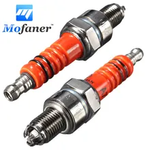 2PCS Scooter Motorcycle Racing 3 Electrode For Spark Plug For Engine GY6 50cc 150cc Rep C7HA