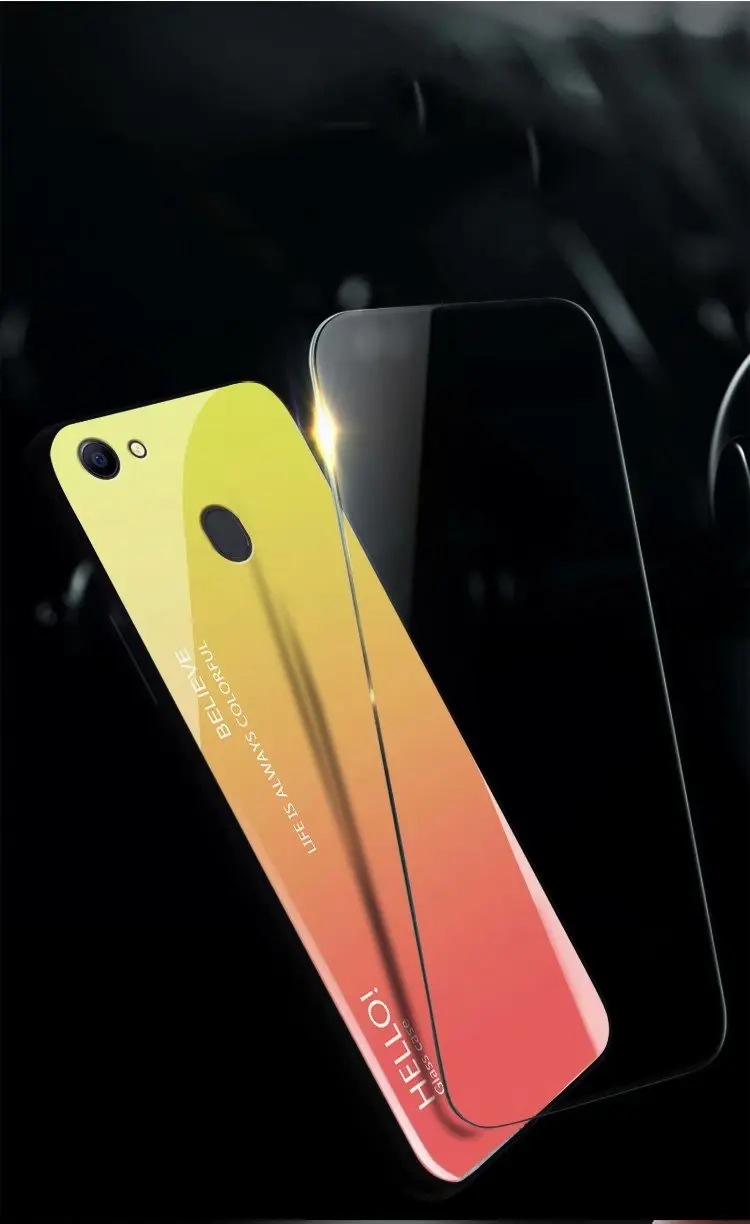 Высококачественный защитный чехол для OPPO F7 Роскошный Жесткий модная пленка из