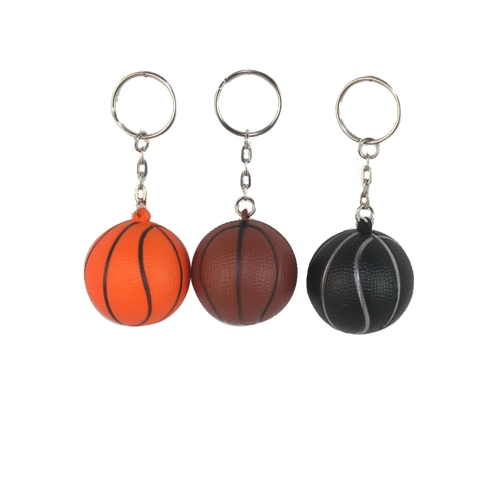 Баскетбольный мяч форма мягкий брелок из пенополиуретана брелок для ключей сумка для украшения подвесного декоративного орнамента