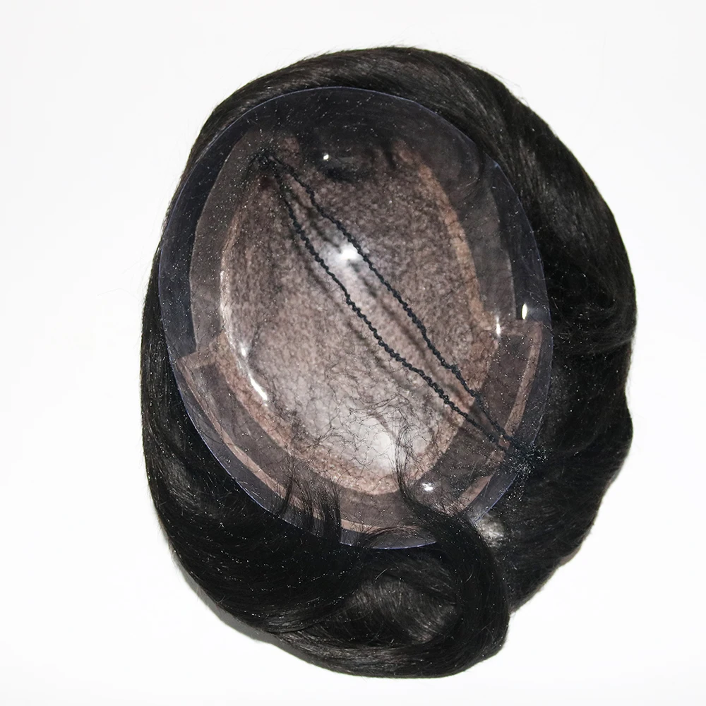 silk base natural toupee