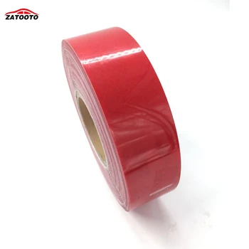 

ZATOOTO 2"*150' High Quality Red Trailer Reflective Warning Conspicuity Tape conspicuity strips Trailer Truck Safety