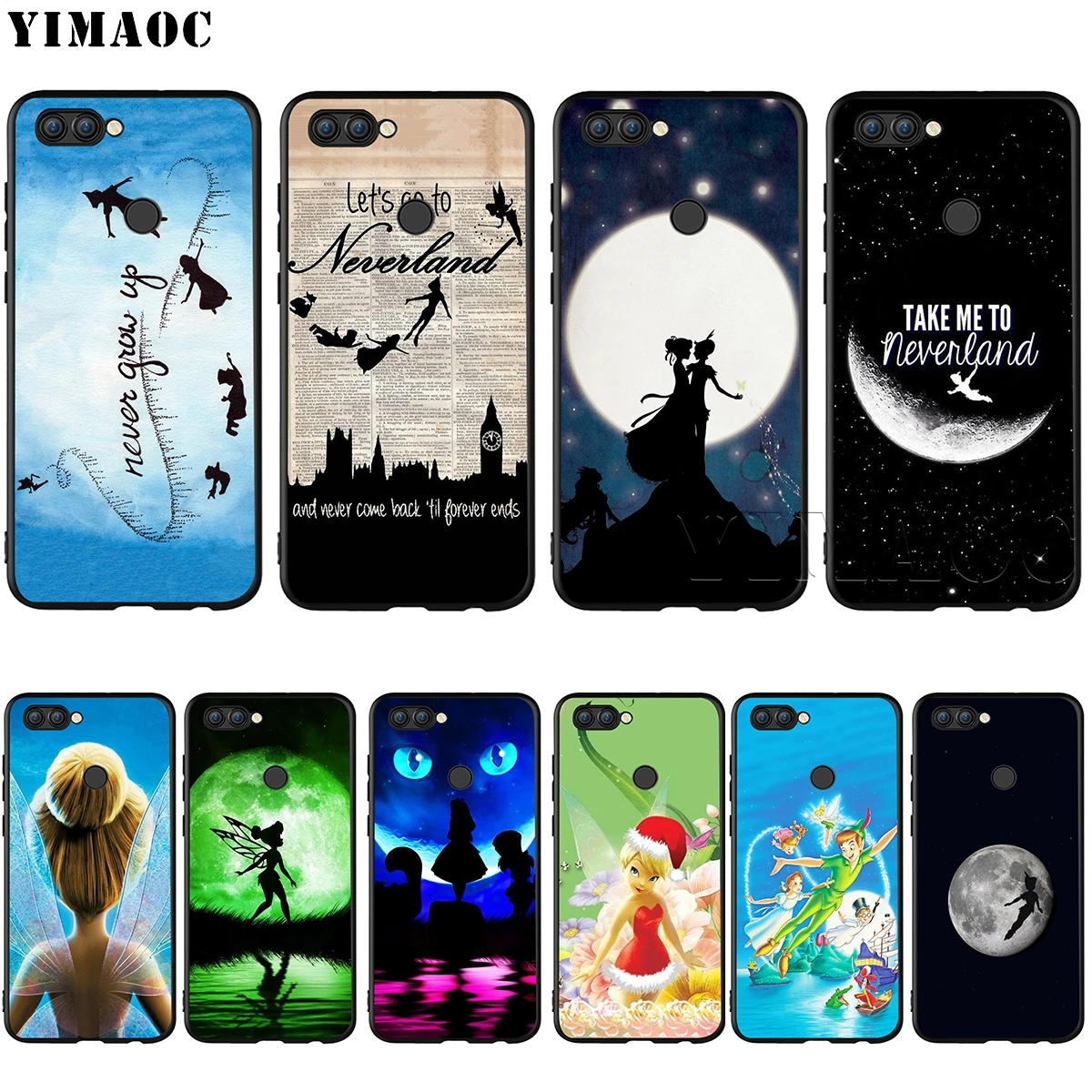 

YIMAOC Peter Pan Case for Huawei Mate 30 20 Honor Y7 7a 7c 8c 8x 9 10 Nova 3i 3 Lite Pro Y6 2018 P30 P smart