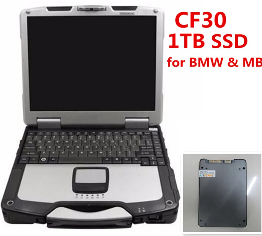  Auto diagnose laptop für Panasonic cf-30 computer mit ssd 1tb super arbeitet für mb-stern c5 für bm