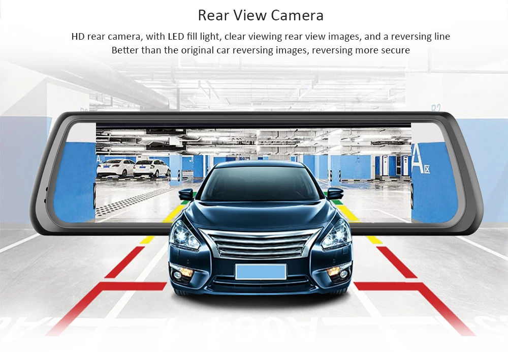 Зеркало видеорегистратор 10 в 1 Junsun