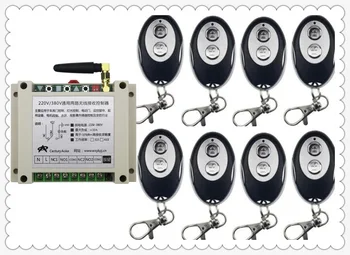 

2017 latest AC220V 250V 380V 30A 2CH RF Wireless Remote Control Switch System 1*Receiver +8*ellipse shape Transmitters Learning