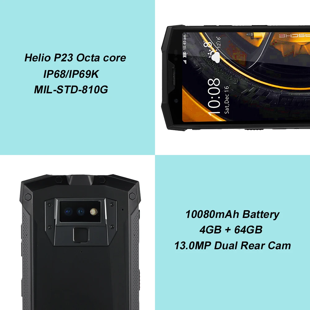 DOOGEE S80 Lite IP68 Водонепроницаемый 10080 мАч 4G смартфон 5 99 &quotFHD + 13MP 8.0MP мобильный телефон