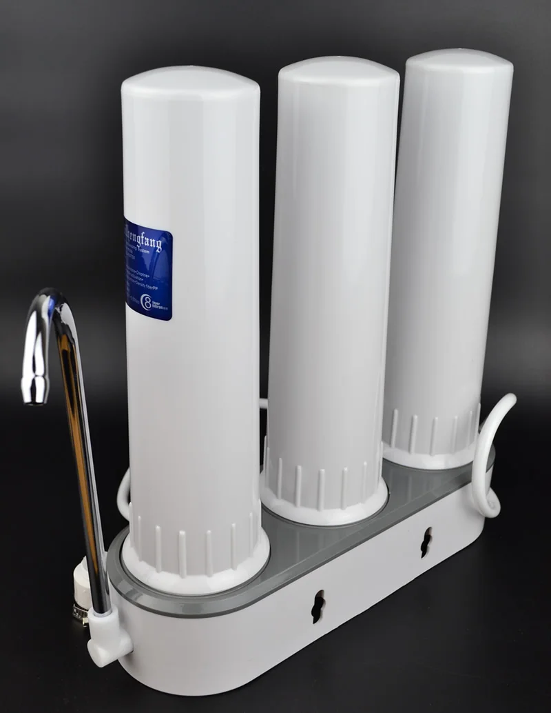 3 уровня фильтр очистки воды, корпус из АБС-пластика, кран монтажа, для удаления накипи, более чистым и secure, многоразовый фильтр, сменный картридж