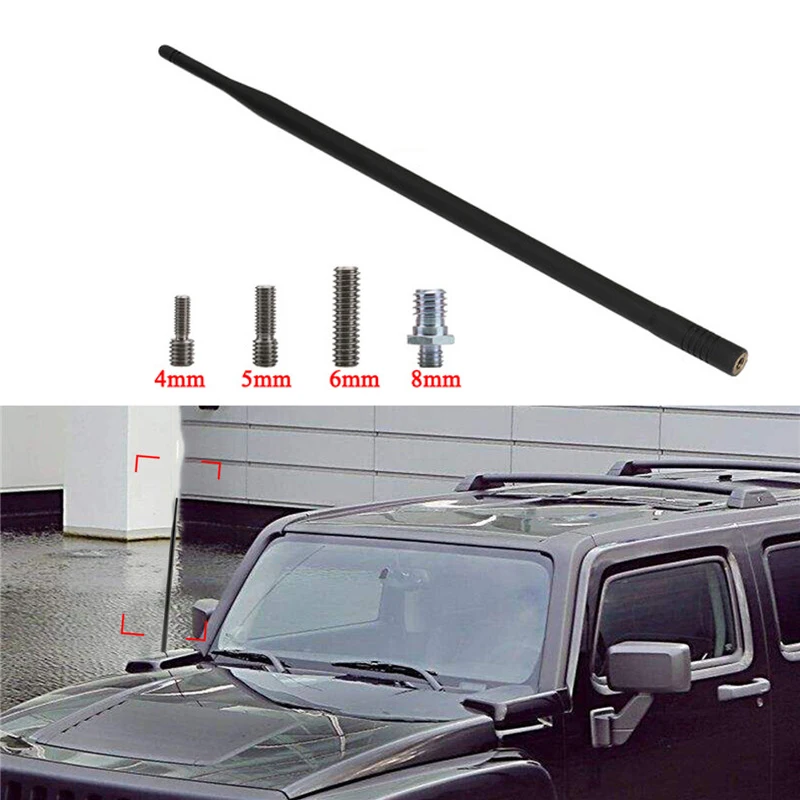 1" fm-радио антенна усилитель мачта антенны для Hummer H3 X Sport 2006-2010 Antena Antenne сигнала приема резиновый KOLEROADER/