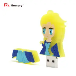 Dr. Memory Cartoon beauty Princess 4 Гб компактный флеш-накопитель 8 ГБ 16 ГБ 32 ГБ 64 Гб 128 ГБ силиконовый usb-накопитель флеш-диск Usb 2,0