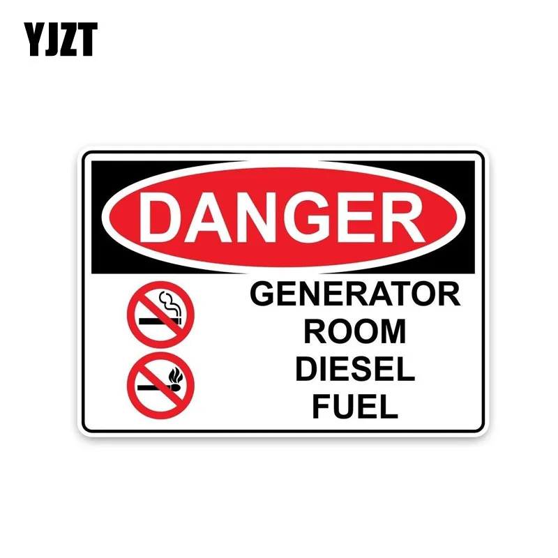 YJZT 15.4*10.7CM DANGER GENERATOR ROOM DIESEL FUEL High Quality