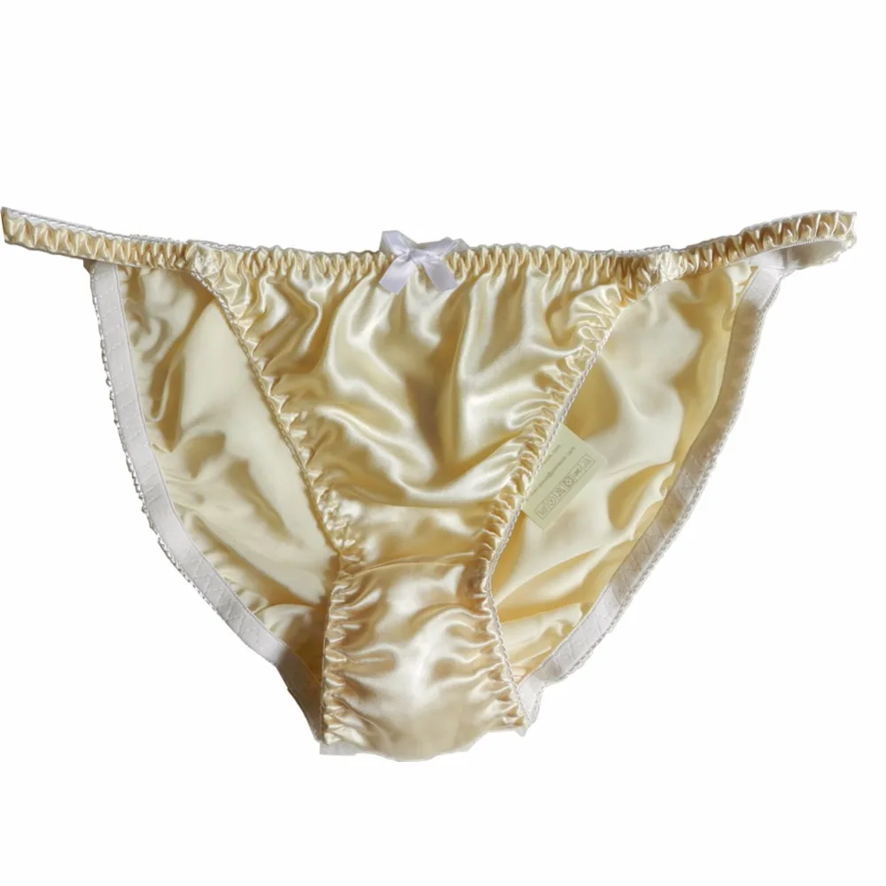 Panasilk 8 шт 100% чистый шелк женские стринги бикини трусики Размер s m l xl 2XXL|bikini