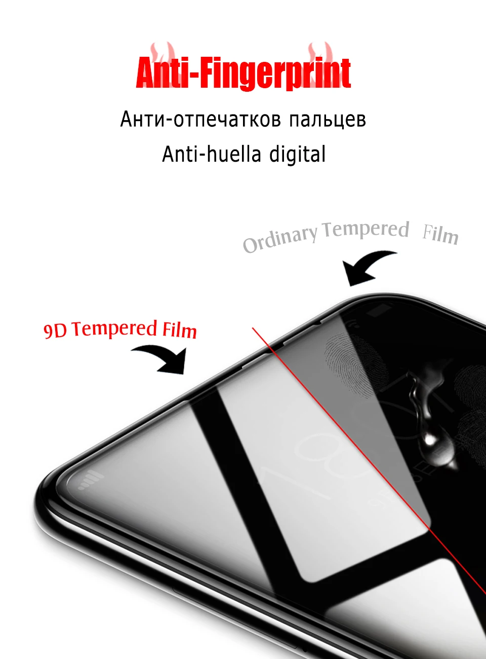 2 шт 9D Полный Клей закаленное стекло полное покрытие экрана протектор для Xiaomi mi CC9 A2 Lite mi A1 A2 5X 6X красный mi K20 Note 7 6 5 Pro