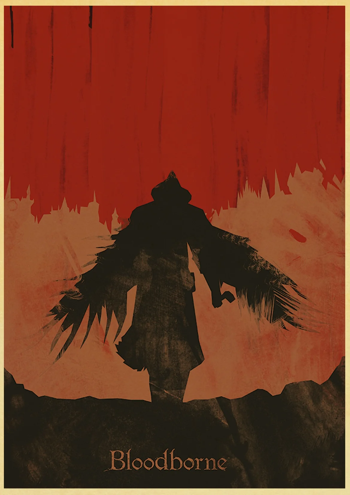 Игра Bloodborne плакат печать на крафтовой бумаге Ретро стиль домашний декор настенная живопись Настенная Наклейка - Цвет: D138