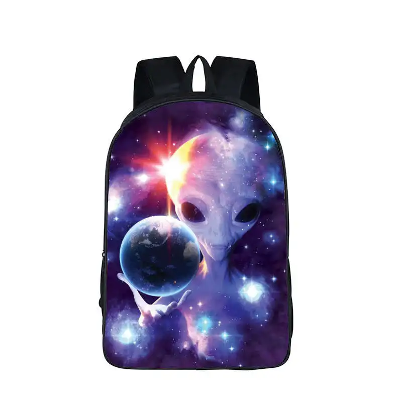 Galaxy Рюкзак для девочек-подростков, мальчиков, Вселенная, космос, детские школьные сумки, mochila feminina Wolf, сумка для книг, женская, мужская, сумка для отдыха - Цвет: 16XK11