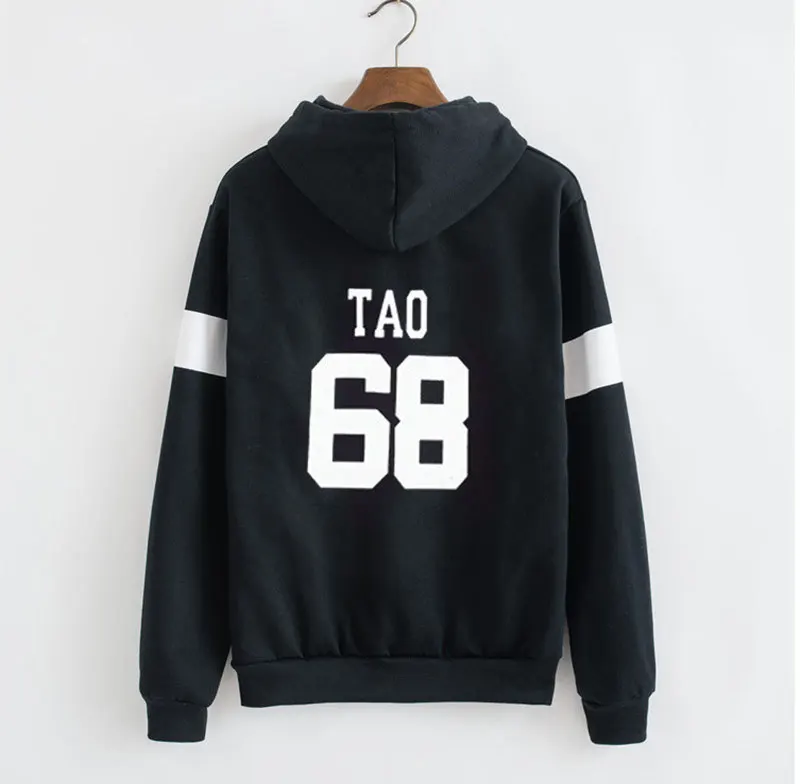 Kpop Exo sudadera con capucha para mujeres chndales de tela de moda sudadera bisbol Exo sobredosis Feminino cremallera jueg - Цвет: Серый