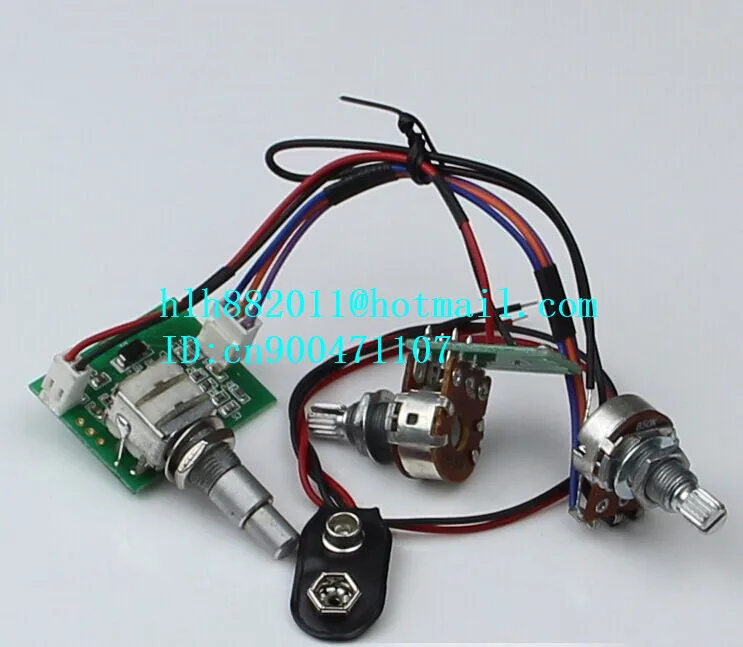 new electric bass guitar active pickup electronic circuit amplifier