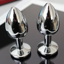 Small stainless steel anal dildo metal butt plug with diamond gemstone SM adult game sex toy for couple women men gay masturbate