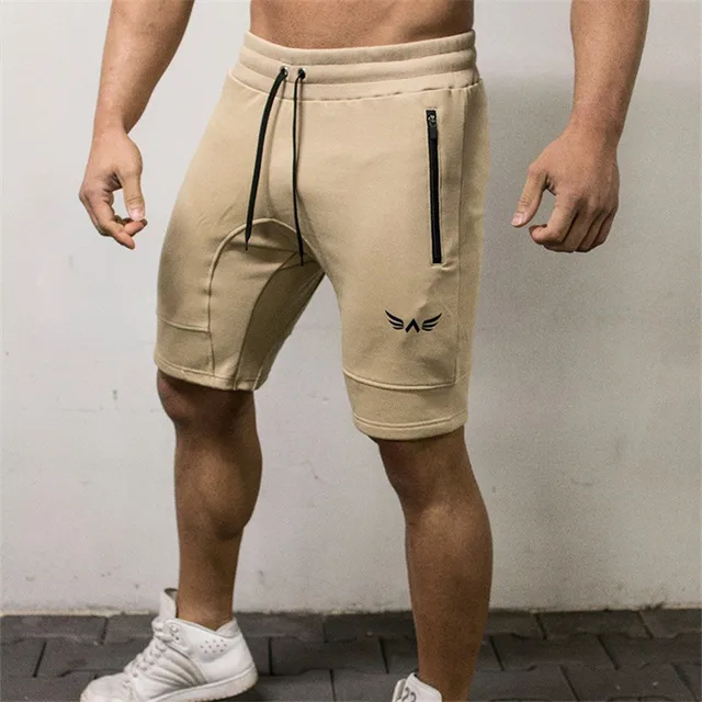 HETUAF-pantalones cortos de entrenamiento de culturismo para hombre, pantalón corto de algodón con fondo de 5 colores, moda informal, ropa de marca HETUAF-pantalones cortos de entrenamiento de culturismo para hombre, pantalón corto de algodón con fondo de 5 colores, moda informal, ropa de marca
