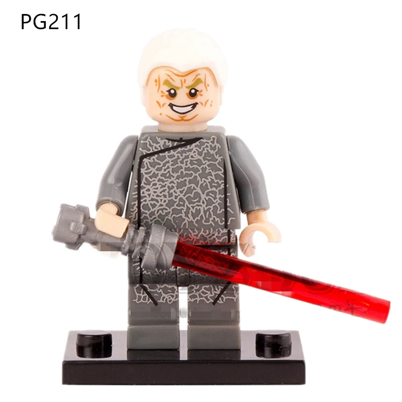 

Single Sale STAR WAR Rogue One Chancellor Palpatine with LightSaber Han Solo minifig Obi Wan DIY Blocks Kids Learning Gift Toy