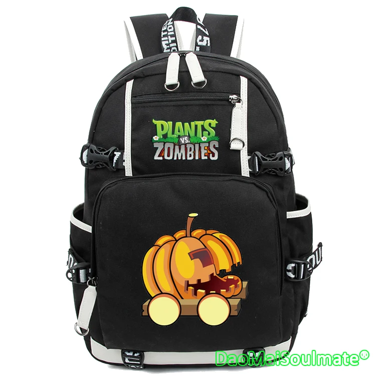 Рюкзак для мальчиков рюкзак с рисунками персонажей аниме Plants VS Zombies Sun Pumpkin Flower