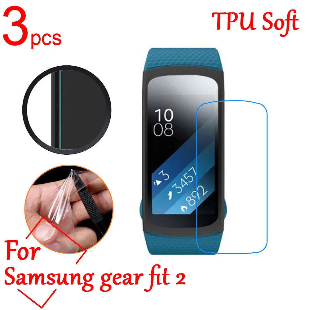 Ультрапрозрачная мягкая защитная пленка из ТПУ для ЖК экрана Samsung Gear fit R350 2 pro sport