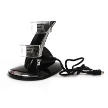 For Sony Playstation 3 LED Dual USB Charging Charger Dock Stand Cradle Docking Station For PS3 Wireless Controller