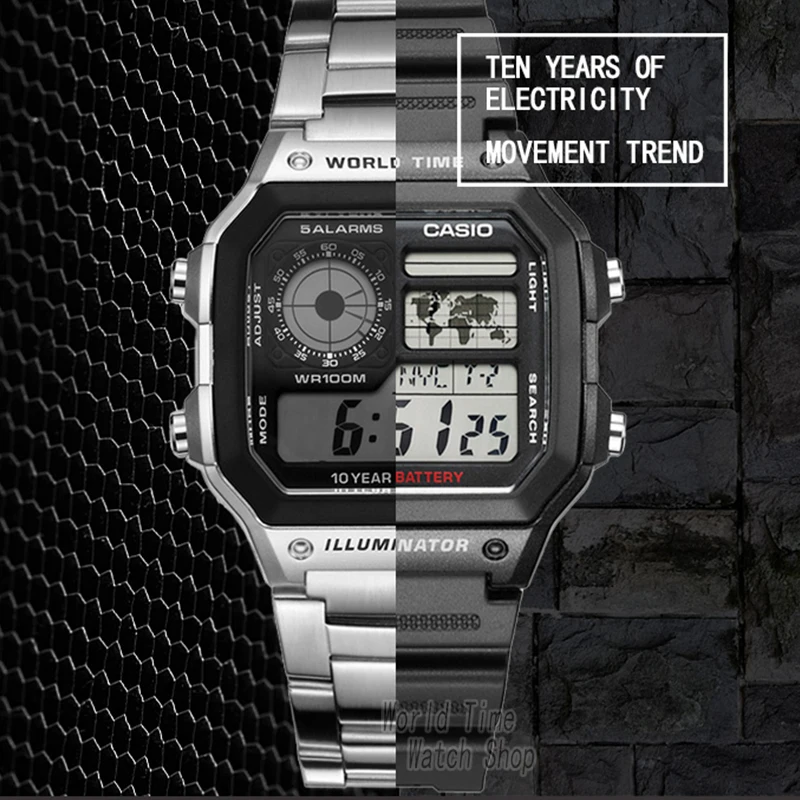 часы мужские casio Взрыв лучшие марки класса люкс LED военные цифровые спортивные