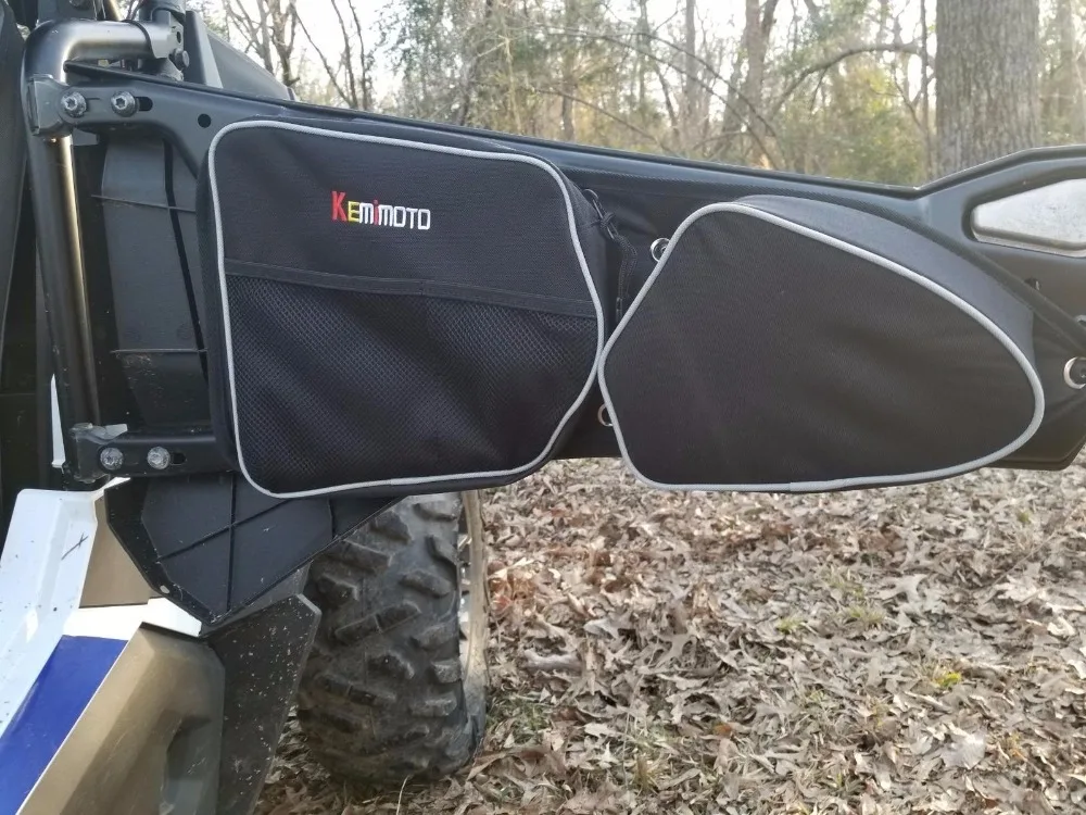 Rear L&R Storage Bag Side Storage Door Bag Knee Pad UTV for Can Am
