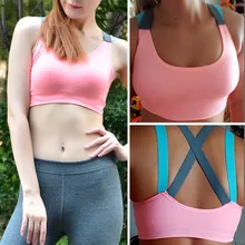 Спортивный бюстгальтер для фитнеса, нейлоновый женский регулируемый, ударопрочный жилет для йоги, бодибилдинг, Спортивное нижнее белье, спортивный топ пуш-ап