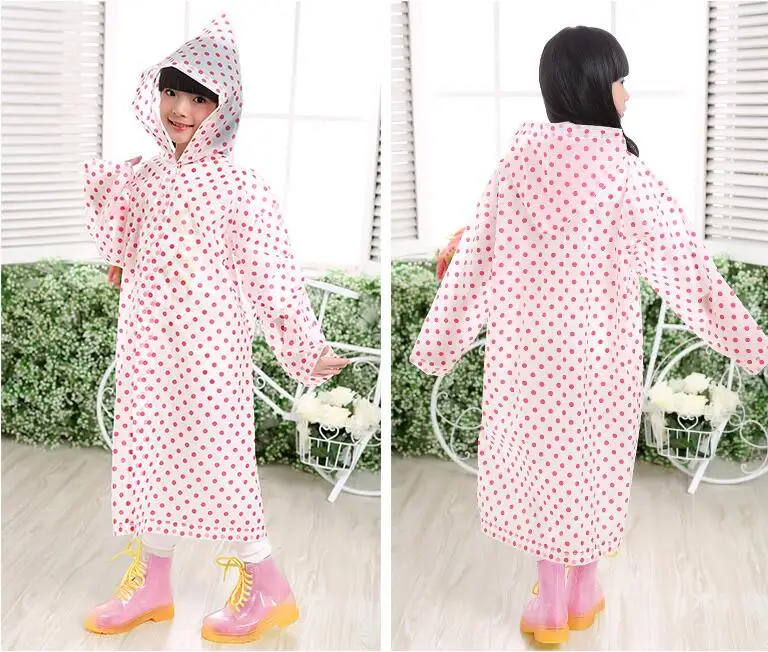 12.Rain jacket Chlidren adult student man women EVA Environment Raincoat Rainwear Waterproof Poncho Tour Transparent girl rain coat