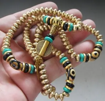 

Tibetan Buddhism in Tibet copper Buddha prayer worry Myra day bead bracelet