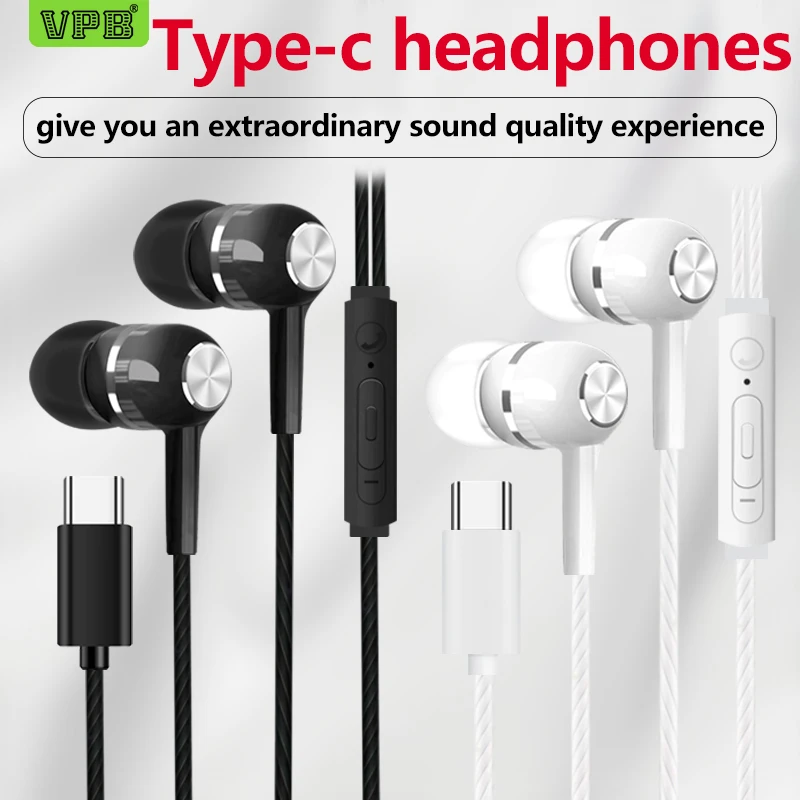 

VPB 2019 New Type-c Interface Fully Compatible Fashion Trend Universal earphones wholesale