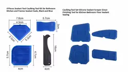 Бесплатная доставка 5 комплектов в порядке 4 шт. Силиконовые герметики отделочные инструмент и 4 шт. силиконовые уплотнения отделочные