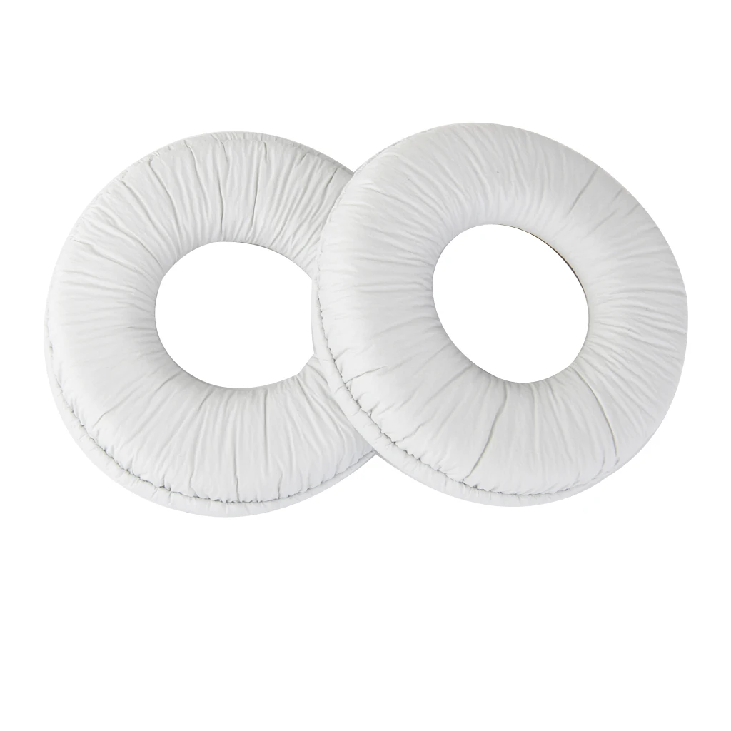 Protein Leather Earpads Replacement Earpad Ear Pads Cushion for Sony MDR-V150 V250 V300 V100 V200 V400 ZX100 ZX110 White