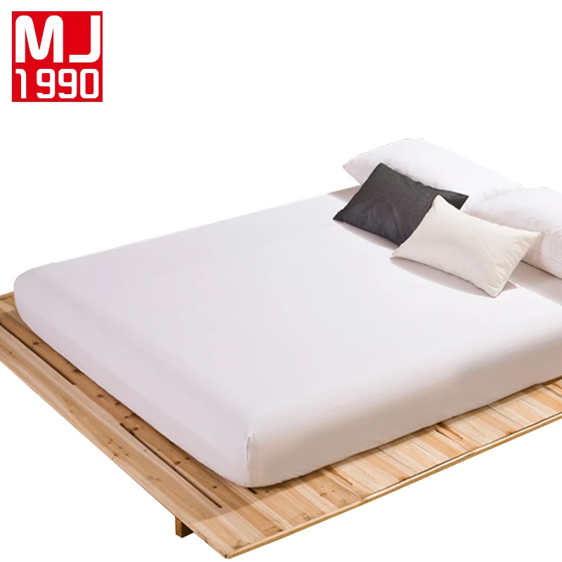 

Hot 100%Polyester Fitted Sheet Mattress Cover Solid Color Bedding Linens Bed Sheets With Elastic Band 160x200cm Double Size 1Pcs