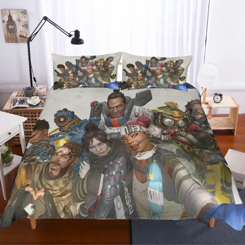 

3D print Bedding set APEX legends kids/friends presentgift Duvet cover set Home Textiles super kingking/twin/full