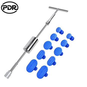 

PDR 2 in 1 Slide Hammer Body Paintless Dent Repair Tools Lifter Tools Hand Tool Set with Glue Tabs for over 10cm Car Dent Hail