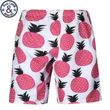 Новое поступление мужские трусы мужские s шорты ананас пляжные шорты boardкороткие хип хоп повседневные бермуды Masculina