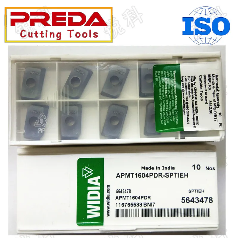 100 шт. WIDIA APMT1135PDR SPTIEH APMT1604 R0.8 ЧПУ Карбид фрезы вставка фрезерные режущие инструменты, высокая эффективность