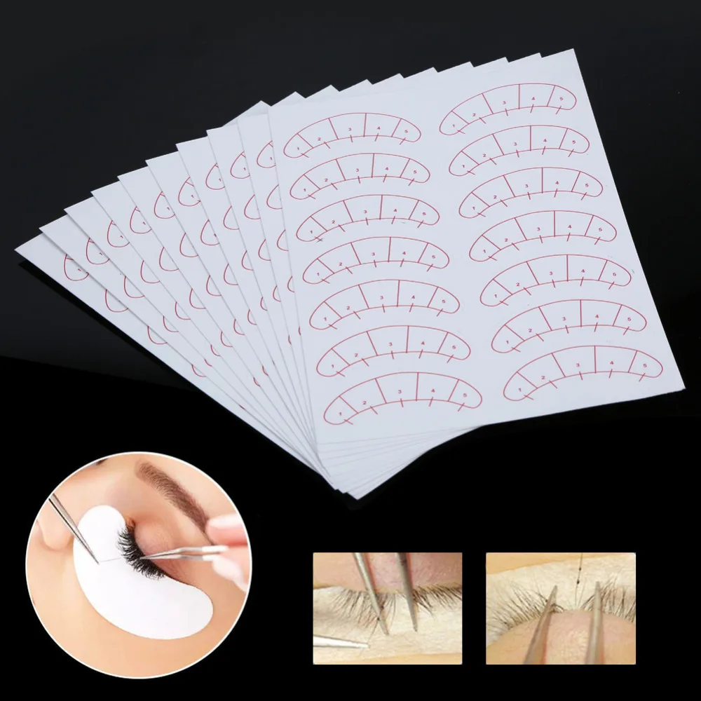 

140PCs/Set Eyelashes Extension Adhesive Sticker Eye Lash Isolation Position Pads Paper Patches Under Eye Tips Sticker Wraps Tool