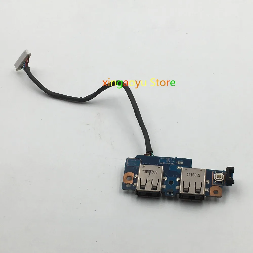 BA92 06494A Оригинальная для samsung Q430 NP Кнопка питания/USB плата с кабелем бесплатная