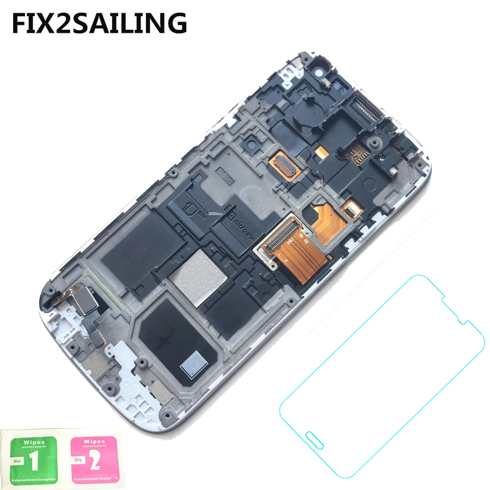 

New Super AMOLED LCD Display 100% Tested Working Touch Screen Frame Assembly For Samsung Galaxy S4 Mini I9190 i9192 i9195