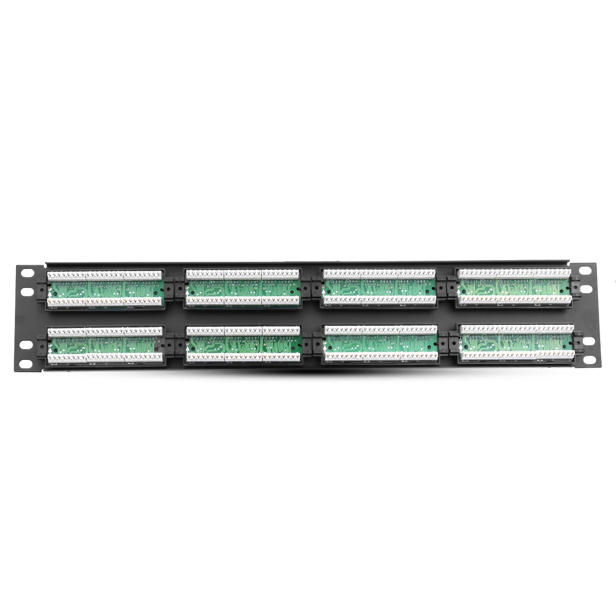 

LEORY 48 Port CAT5e RJ45 110 Network Ethernet Rack Mount 2U 2RU Two Space Patch Panel Networking Network Hubs