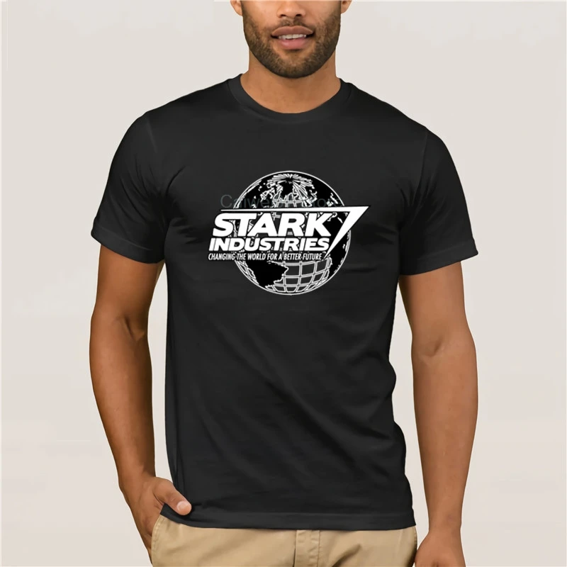 Men's Cool Short-Sleeve T-Shirt round neck cool STARK INDUSTRIES Short fashion men Cotton 2019 trend T-shirt |