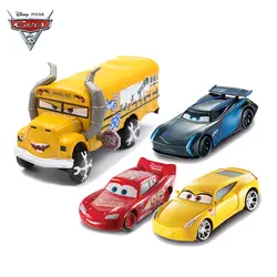 1:55 disney Pixar Cars 3 Diecasts игрушечных автомобилей Молния Маккуин Джексон шторм металла грузовик автомобиль игрушки для детей Рождественский