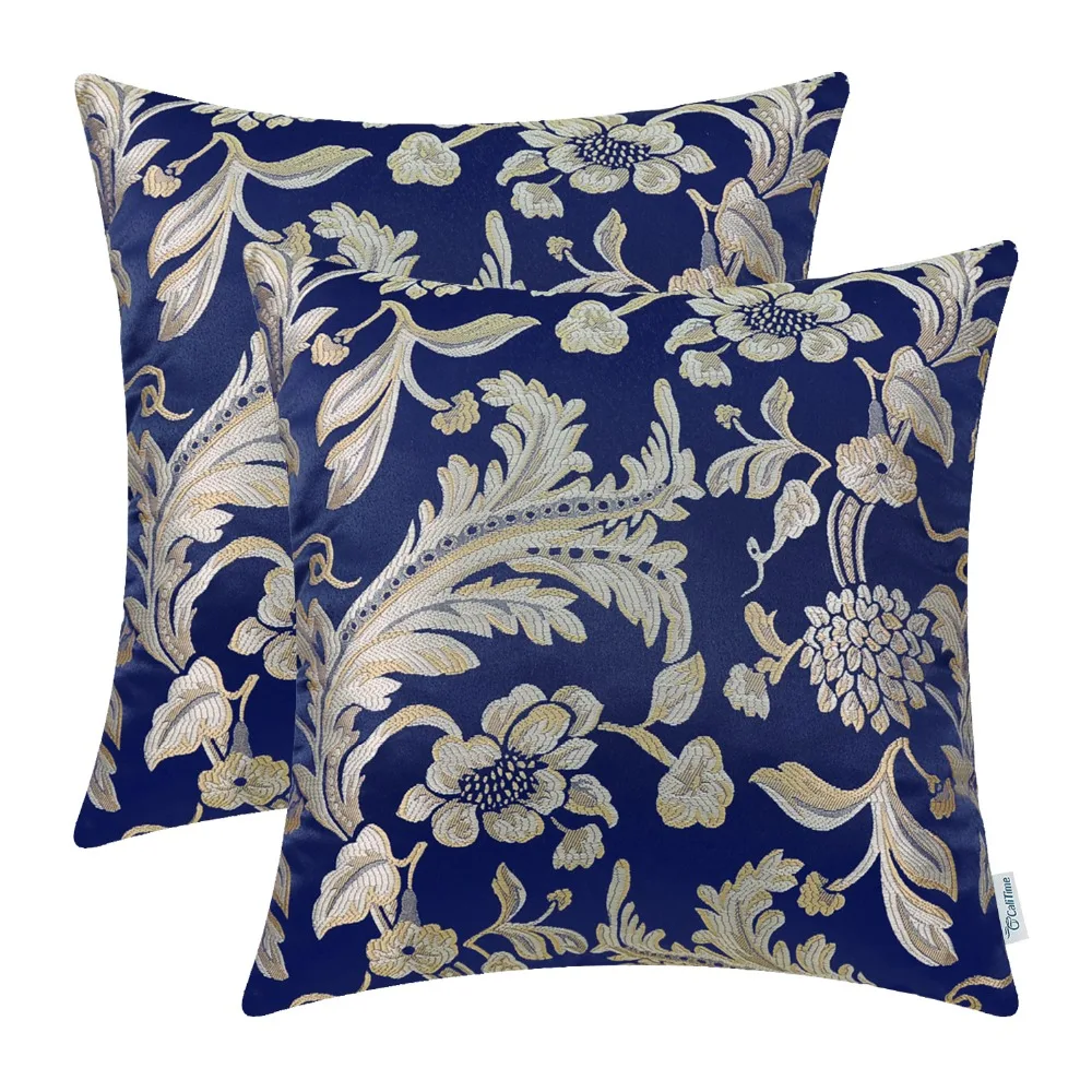 2PCS Square CaliTime Throw Pillow Covers Cases for Couch Sofa Home