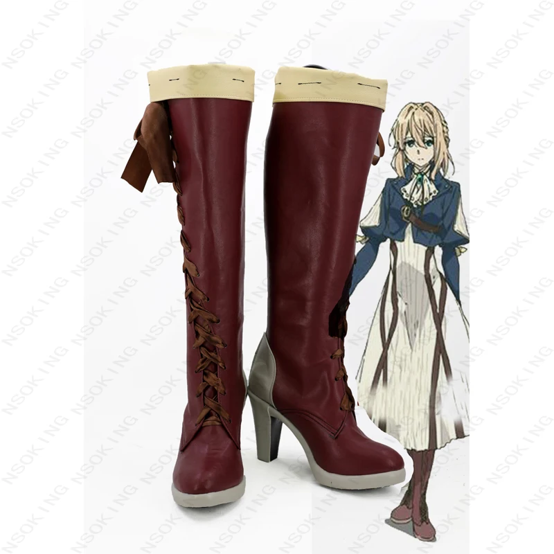 

New Violet Evergarden Boots Cosplay Anime Shoes Custom-made