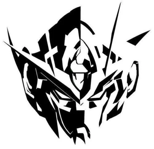 Виниловая наклейка GUNDAM Barbatos с головой для ноутбука аниме манга робот 15