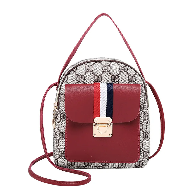 

Both Shoulders Woman Package 2019 Printing Hit Color Small Leisure Time Joker Single Shoulder Satchel China Versatile